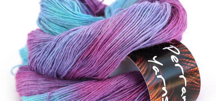 Meet the new linen bamboo blend vegan yarn! 4ply linen bamboo vegan yarn in shade Berry Pop