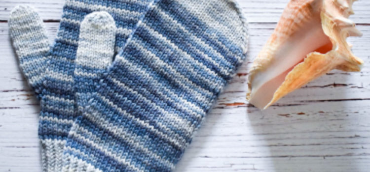 A new collaborative kit – White Horses Mittens White Horses Mittens knit kit