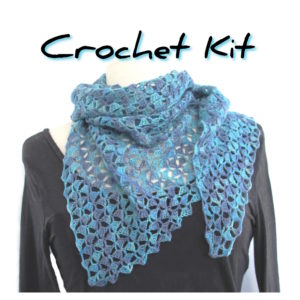 Light and Lacy crochet shawl kit