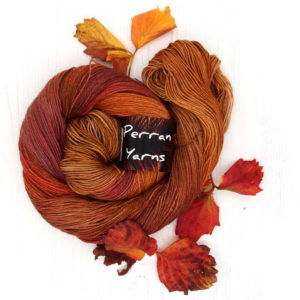 4ply Quarter Round merino yarn hand dyed in shade Autumn Walk