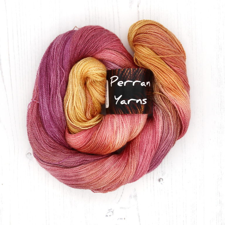 Lace Decadence yarn in shade Sunset Party