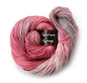 Lace Silkface yarn in shade Cherry Haze