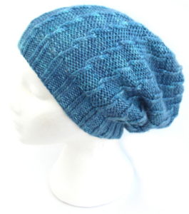 Slouchie Twist Beanie Hat knit kit