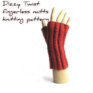 Dizzy Twist fingerless mitts