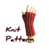 Dizzy Twist fingerless mitts knitting pattern