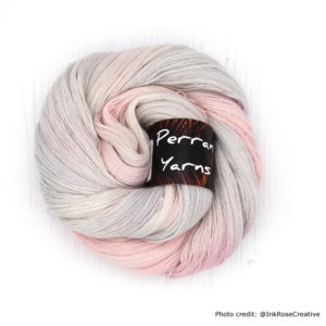 Heavenly Lace yarn in hand dyed shade Candy Clouds