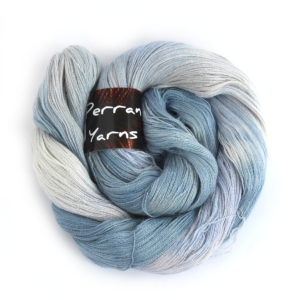 Lace Heavenly yarn hand dyed in shade Soft Denim