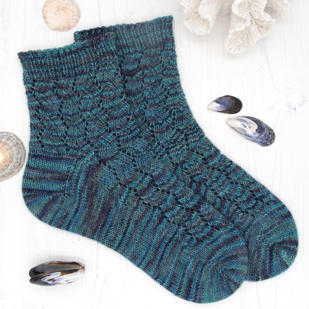 Tidal Socks knitting pattern